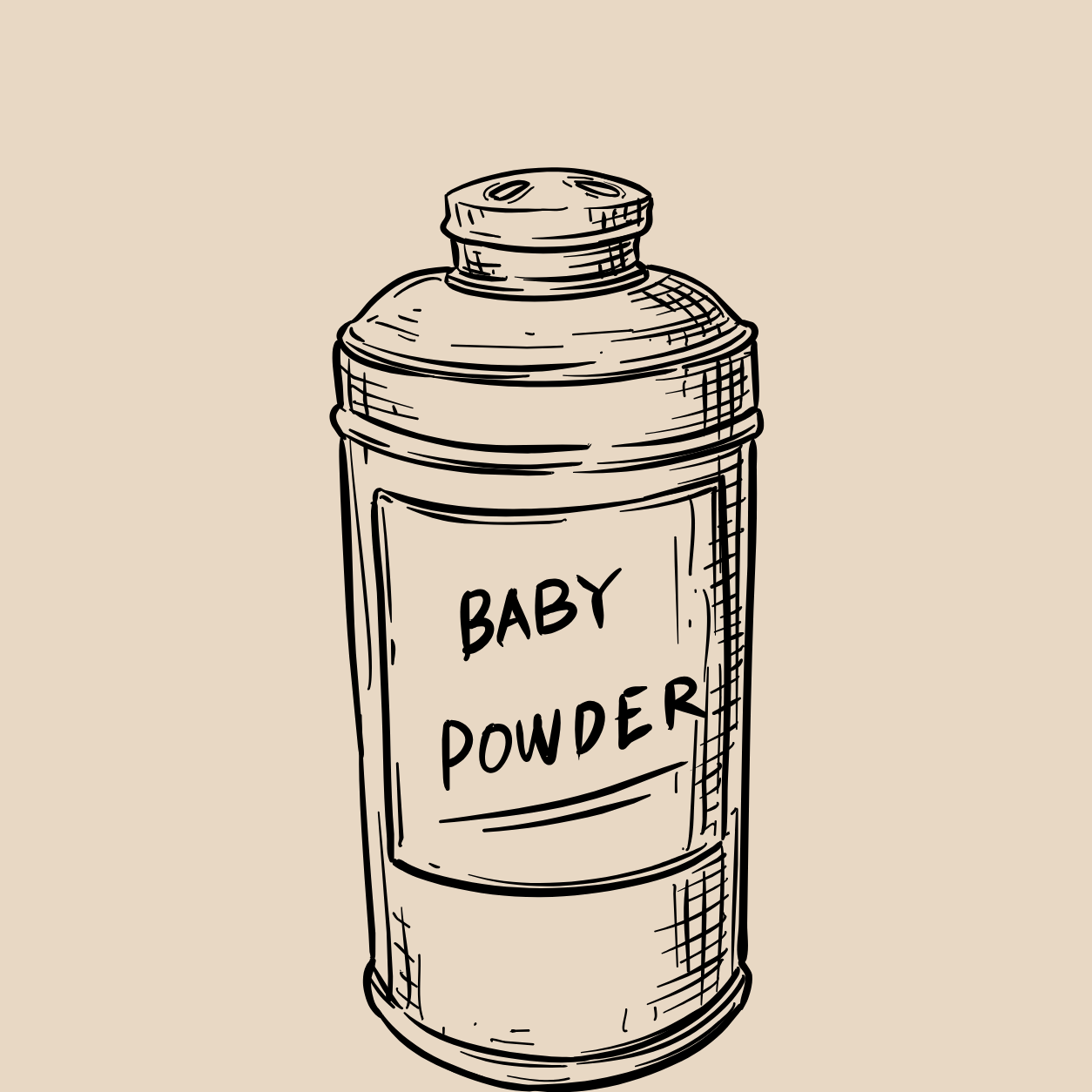 Baby Powder Scented Sugar & Charcoal Body Scrub